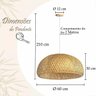 Pendente em Fibra Natural Bambu Grande 60 Cm Mesa Boho Nat54 - 6