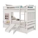 Ver imagem 5 de Treliche Infantil com Janela Escorregador e Cortina Madeira Maciça Branco/ Rosa Housin