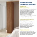 Ver mais imagens de Guarda-Roupa Planejado 41cm com Porta Arani CabeCasa MadeiraOriginals Marrom/Cinamomo