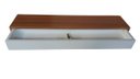 Ver imagem 1 de Aparador Suspenso Com Gaveta Madeirado Com Branco 90x30x20