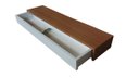 Ver imagem 2 de Aparador Suspenso Com Gaveta Madeirado Com Branco 90x30x20