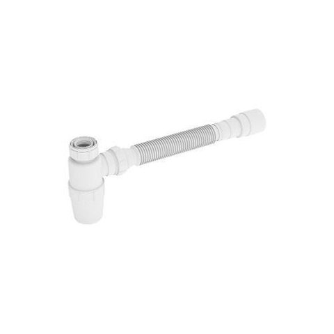 Sifão com Copo Universal Flexível e Extensível Branco Censi