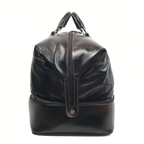 Bolsa De Viagem De Mão em Couro Cor Marrom HP057 | HAMISH - 10