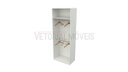 Ver imagem 3 de Armário Arara Dupla M20 100% Mdf (closet Lojas Organizador)