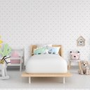 Ver imagem 2 de Papel de Parede Padrão de Coroas Rosê Baby Feminino Gh Papel de Parede 3,5m