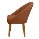 Ver imagem 3 de Banqueta Poltrona Lua Bouclê Ideal para Sala Penteadeira ou Salão:terracota