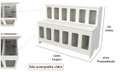 Ver imagem 2 de Pet Box 12 divisões (expositor, ração, cães, Gatos, Pet)