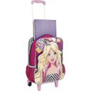 Ver imagem 3 de Mochila Grande de Rodinha com Alça de Barbie - Sestini - Fúcsia