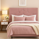 Ver imagem 1 de Cabeceira Cama Solteira 90 Cm Camboriú Suede:rosê