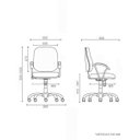 Ver imagem 6 de Cadeira de Escritório Diretor Tescaro Reforçada Gomada Braços Corsa - Sintético Preto