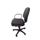 Ver imagem 3 de Cadeira de Escritório Diretor Tescaro Reforçada Gomada Braços Corsa - Sintético Preto