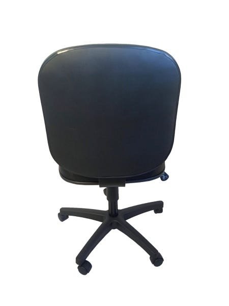 Cadeira de Escritório Diretor Tescaro Reforçada Gomada Braços Regulaveis - Sintético Preto - 4