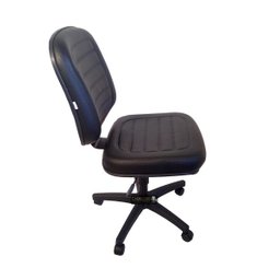 Cadeira de Escritório Diretor Tescaro Reforçada Gomada sem Braços - Sintético Preto - 2