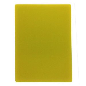 PLACA 50 X 30 X1 AMARELA POLIETILENO OM SILVA