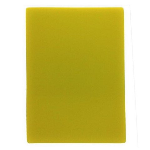 PLACA 50 X 30 X1 AMARELA POLIETILENO OM SILVA