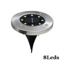 Ver imagem 6 de Luminárias Solar 8 LEDs Branco Quente 4 Unidades Jardim Escada Corredor Gramado