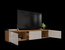 Ver imagem 3 de Rack Razah 1,80 4 Portas Cedro/off White