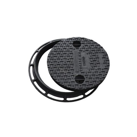 Tampa Tampão Chão Copasa Com Corrente Simples de Ferro 73cm