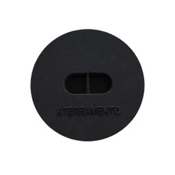 Tampa Tampão de Chão Aterramento Liso de Ferro Fundido 30cm - 1