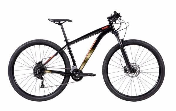 Bicicleta Mtb Caloi Moab Aro 29 - 2021 - Microshift - Quadro 19" - 18 Velocidades - Preto