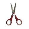 Kit 2 Tesouras Grande Pequena Aço Inox Ergonômica Resistente Uso Geral Cozinha Escolar - Vermelho - 5