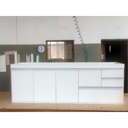 Gabinete para Pia de Cozinha 2m Branco Fosco 100% Mdf 15mm - 1