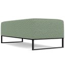 Ver imagem 5 de Puff Decorativo Sala de Estar Bali W01 Base Ferro 120x50 cm Bouclê Oliva - Lyam Decor