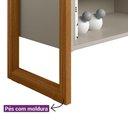 Ver imagem 4 de Rack 141cm TV Ate 56P Gold Linea Brasil Nature Off White