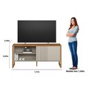 Ver mais imagens de Rack 141cm TV Ate 56P Gold Linea Brasil Nature Off White