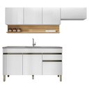 Ver imagem 1 de Cozinha Modulada 3 Pecas com Balcao Pia Line Supremo Cp Freijo Ktp