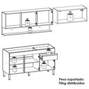 Ver imagem 4 de Cozinha Modulada 3 Pecas com Balcao Pia Line Supremo Cp Freijo Ktp