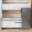 Ver imagem 6 de Cozinha Modulada 3 Pecas com Balcao Pia Line Supremo Cp Freijo Ktp