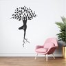 Adesivo de Parede Yoga Pilates Silhueta de Árvore e Mulher - 1