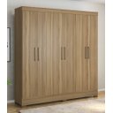 Ver imagem 1 de Guarda Roupa Casal 6 Portas 3 Gavetas Prático - Amendola Touch Demóbile