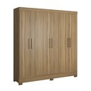 Ver imagem 2 de Guarda Roupa Casal 6 Portas 3 Gavetas Prático - Amendola Touch Demóbile