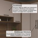 Ver imagem 5 de Quarto Modulado Queen Canto Diagonal Guarda-roupas Maleiro e Cabeceira Paris Master Luciane Móveis