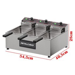 Fritador Elétrico 3 Cestos 9l (3x3x3) - Fe 3 C (220v) - 5