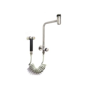 Torneira Cozinha Pré-lavagem Parede Inox 304 Escovado Stone