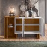 Aparador Buffet para Sala de Jantar 1,31M com 3 Portas Berlim Ype Off White New Ceval - 2