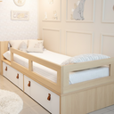 Ver imagem 2 de Cama Infantil com Gavetões Cabeceira Porta Livros e Grades de Proteção Linha Join Quater