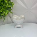 Ver imagem 2 de Enfeite Decor Sala Quarto Coração Cerâmica Branco Pérola