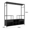 Guarda-roupa Closet Modulado Barcelona Casal Preto Artefamol - 4