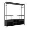 Guarda-roupa Closet Modulado Barcelona Casal Preto Artefamol - 1
