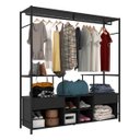 Ver imagem 3 de Guarda-roupa Closet Modulado Barcelona Casal Preto Artefamol