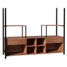 Módulo para Closet Casal 2 Gavetas 8 Prateleiras Barcelona Artefamol Preto/Demolição - 3