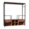 Módulo para Closet Casal 2 Gavetas 8 Prateleiras Barcelona Artefamol Preto/Demolição - 1