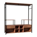 Ver imagem 1 de Módulo para Closet Casal 2 Gavetas 8 Prateleiras Barcelona Artefamol Preto/Demolição