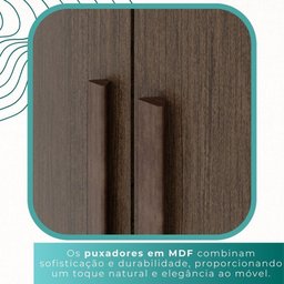 Guarda-roupa Casal 100% Mdf 6 Portas 4 Gavetas Grécia - Mais Móveis Cor New Canion - 7