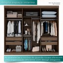 Ver imagem 5 de Guarda-roupa Casal 100% Mdf 6 Portas 4 Gavetas Grécia - Mais Móveis Cor New Canion