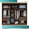 Guarda-roupa Casal 100% Mdf 6 Portas 4 Gavetas Grécia - Mais Móveis Cor New Canion - 5